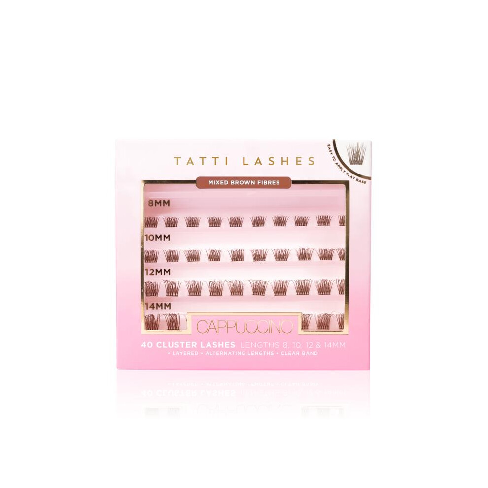 (Cappuccino (Tres Chic in brown), Black) Tatti Lashes Invisi-Lash Kit