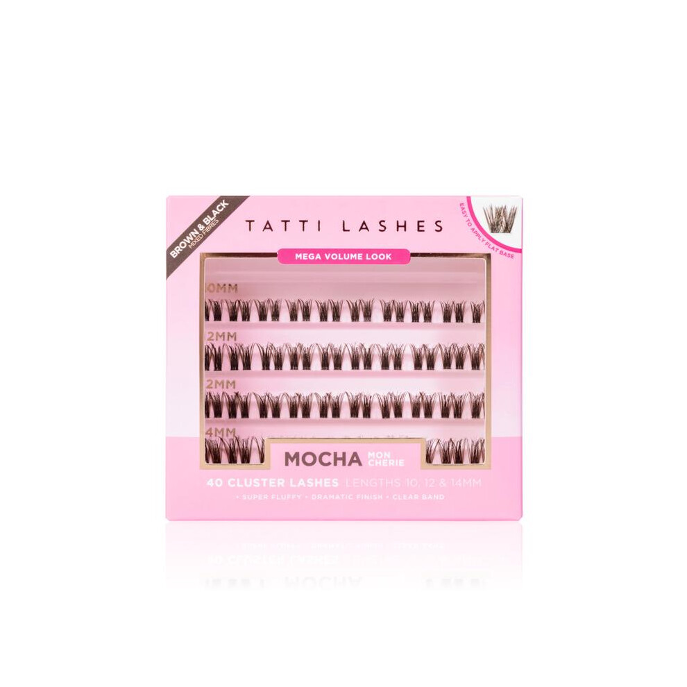 Brown/Black (Mocha (Mon Cherie In Mixed & Black), Black) Tatti Lashes Invisi-Lash Kit