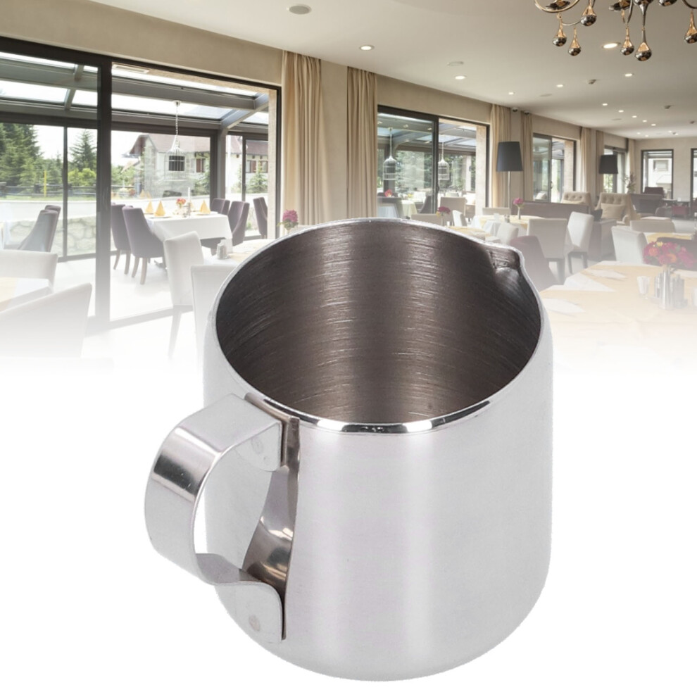 Coffee Pitcher 60ml 304 Stainless Steel Milk Frothing Jug for Home & Cafe Use