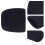 9 pezzi coperture antipolvere in EVA per microfono 68x60mm Nero 16