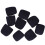 9 pezzi coperture antipolvere in EVA per microfono 68x60mm Nero 2