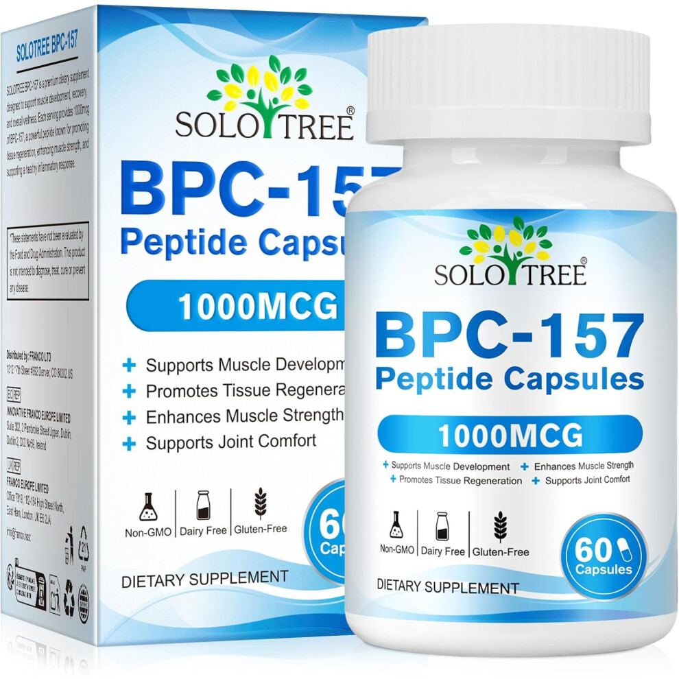 Solotree Solo Tree Bpc-157 Peptide Capsules 1000Mcg 60 Capsules
