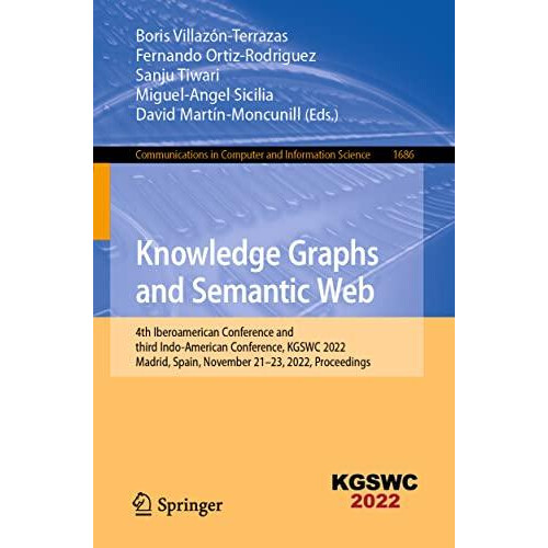 Knowledge Graphs and Semantic Web Paperback Book