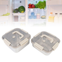 2 pezzi scatola per verdure del frigorifero in acciaio inossidabile, 20,5 cm