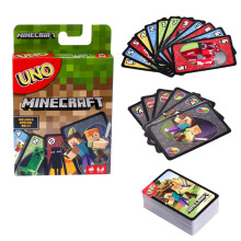 Uno Minecraft Card Game Family Play Poker Party Entertainment 108 Cards Collect