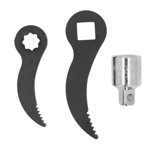 Versatile Crowbar Adapter Head 3/8in Star to 1/2in Square Serrated Design 1