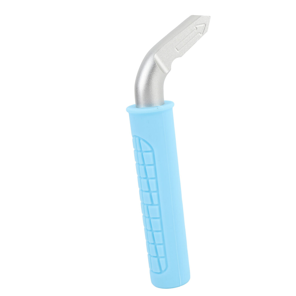 Blue 2Pcs Car Handle Assist Aluminum Alloy Non-Slip Support Vehicle Grab Bar