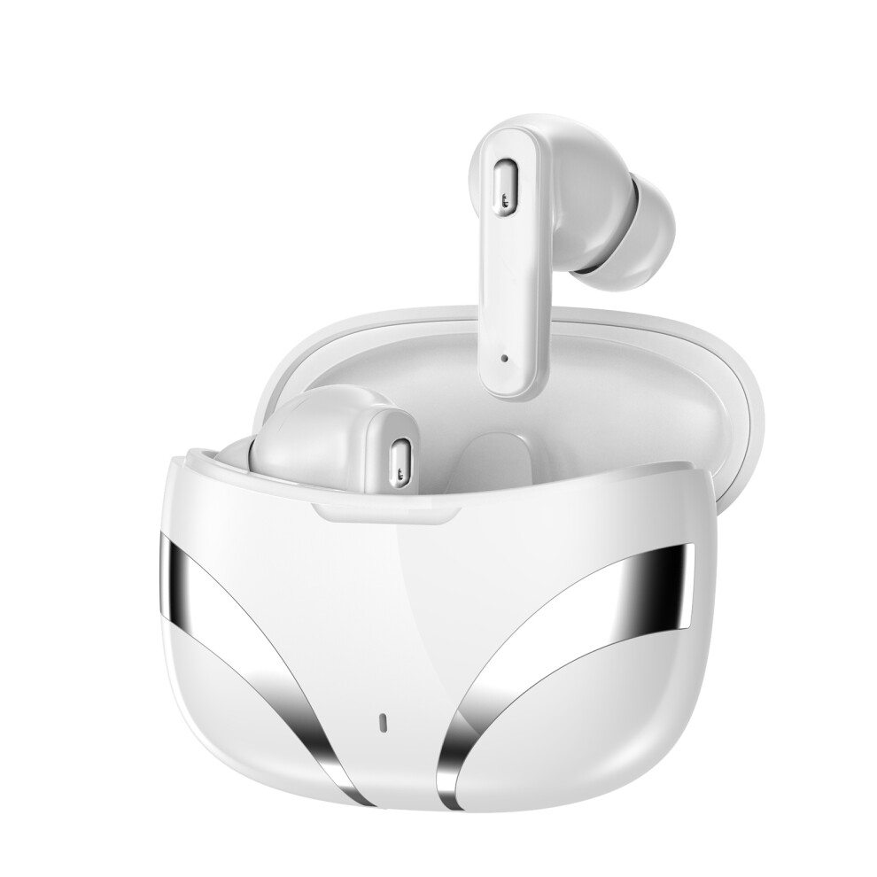 Wireless Bt5.4 Earbuds With Mic, 4-5Hr Play, 220Mah Case, White 8101358963763