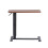 Living And Home Height Adjustable Mobile Table Overbed Desk with Wheels, Walnut 3