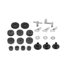 Cymbal Hardware 23Pcs Kit with Felts Clutch Tubes Wing Nuts Washers & Sleeves