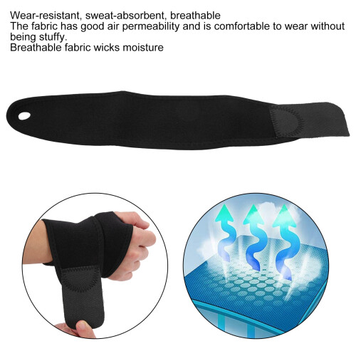 Sports Compression Wrist Brace Adjustable Support Wrap for Training & Pain 2