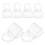 6Pcs U Shaped Roller Shade Clips Clear Plastic Easy Installation 1