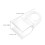 6Pcs U Shaped Roller Shade Clips Clear Plastic Easy Installation 3