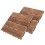 2 Dalles De Sol Emboîtables En Bois Pour Balcon Patio 1