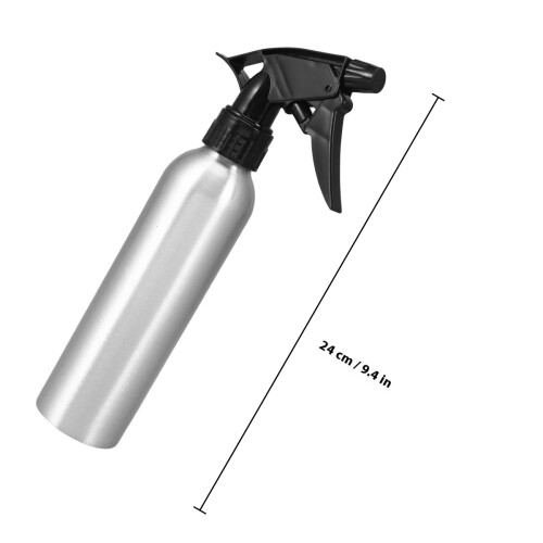 Aluminium Färgtomflaska Förvaringsflaska Plasttryckflaskor (Silver) 2