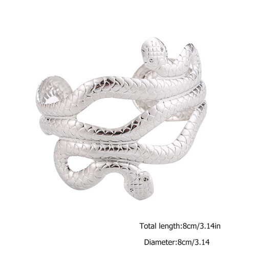 En Styck Metall Punkstil Ormliknande Armband 1