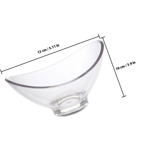 Clear Serving Bowl PC Transparent Desserterglas Salladsbol 1