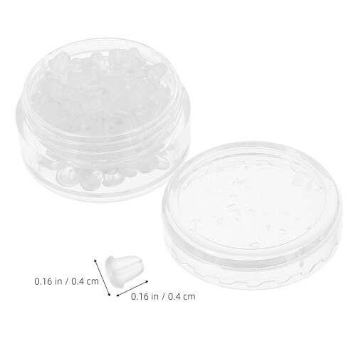 Silikon Örhängeskivor 100Pcs För DIY Tillbehör 1