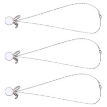 3St Små Påhängen För Påsk, Portabla Halsband Form
