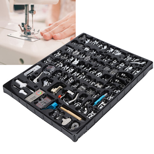 82Pcs Sewing Machine Presser Foot Set with Multiple Functions for Home Sewing