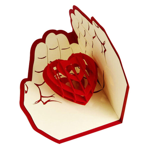 Valentinstag Gruß Segenswunsch 3D Herzform Für