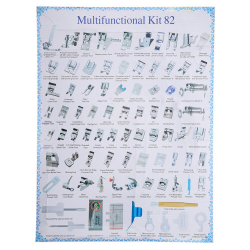 82Pcs Sewing Machine Presser Foot Set with Multiple Functions for Home Sewing 2