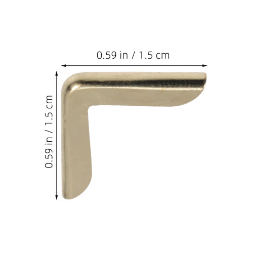 100Pcs Metall Bokhörnskydd Vinterguld Triangulära För Fotoböcker 2