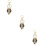 3Pcs Owl-Form Glittrande Nyckelring Väscka Hänglås Charms 11
