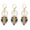3Pcs Owl-Form Glittrande Nyckelring Väscka Hänglås Charms 6