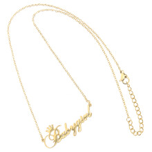 Baby Pojke Halsband Bokstavshalskedja Klamkagekedja Present