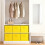 AINPECCA 6PCS Foldable Storage Collapsible Box Home Yellow 4