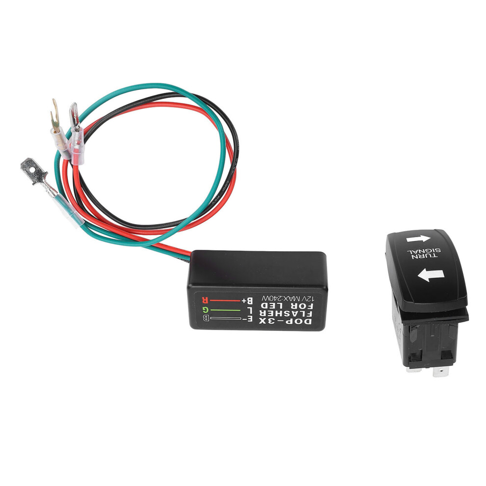12-24V Rocker Switch With Led Flasher For Off Road Atv Utv Rv Boat Truck Green 6921358966043