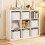 AINPECCA 6PCS Foldable Storage Collapsible Box Home White 4