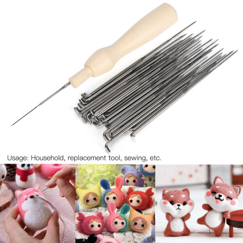 Multi-Size Felting Needles Kit with Wood Handle for DIY Craft Projects 2