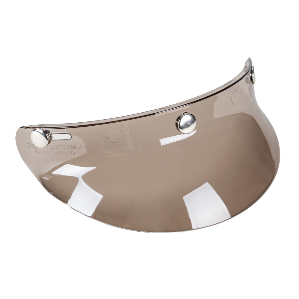 3 Snap-Button Lens Visor Flip Up Windshield For Open Face Helmets 7671358969535