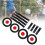 4PCS ABS Soccer Targets Discs Set with Straps for Shooting Training 6