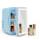 ELECWISH Blue 4L Mini Fridge with LED Mirror Cooler Warmer 1