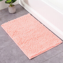 (Pink,40x60cm)Chenille Badvorleger Matte Hunde Fußmatten saugfähig rutschfest Badematten Dusche