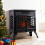 Living And Home Freestanding Electric Fireplace Heater with Remote Control 2