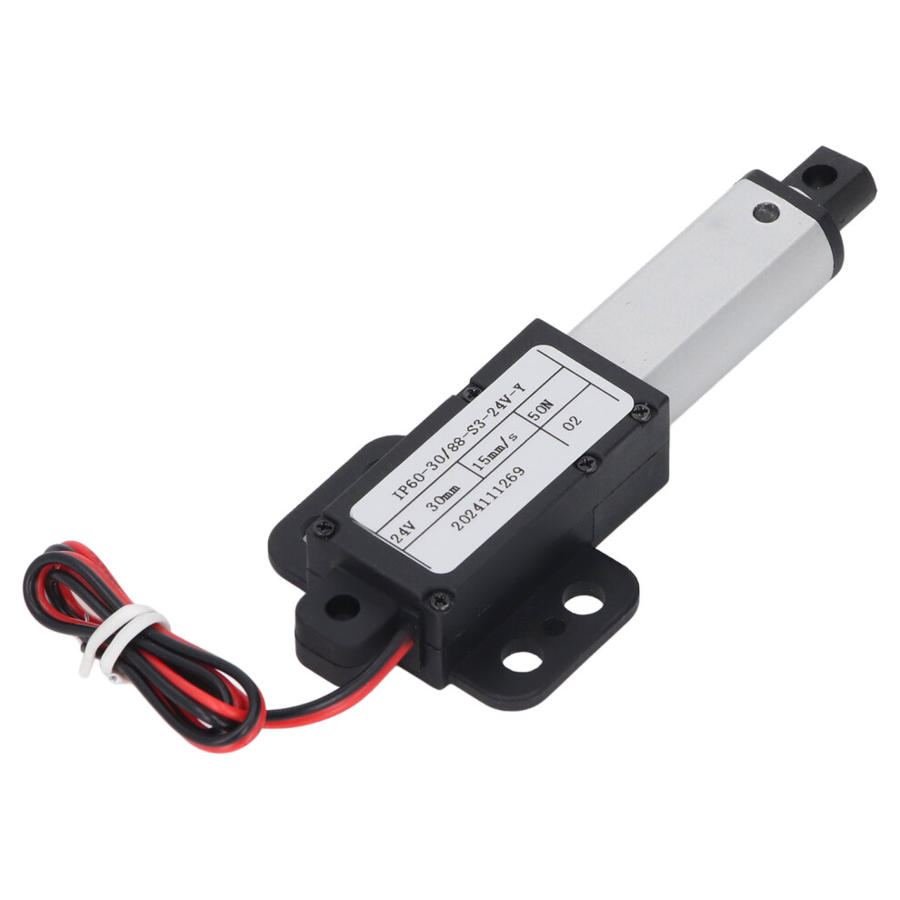 Mini Electric Linear Actuator 24V 30Mm Stroke With 50N Thrust & Ipx4 8131358970898