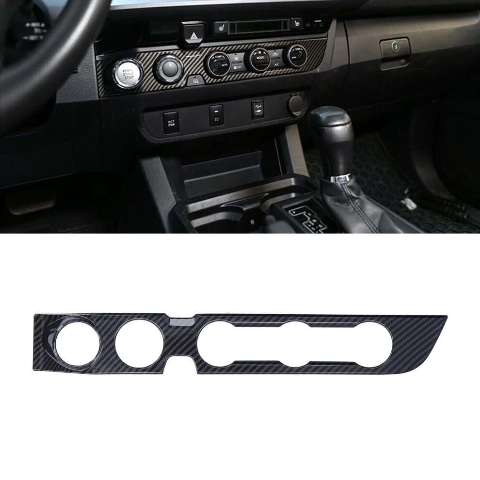 Ac Switch Panel Carbon Fiber Style Fit For Tacoma 2016-2020 Lhd 8131358971819