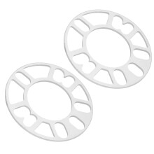 2PCS Wheel Spacers Aluminum Alloy 3.1in ID 5.9in OD Silver