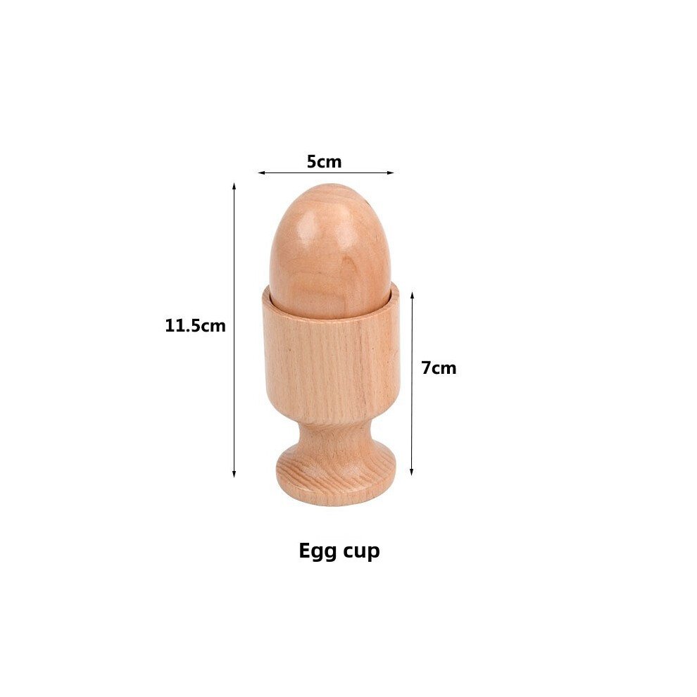 (EggCup) Wooden Box Square Ball Cup And Bell Shaking For Children Grip Training Toy-image-OPC-PMT5N2X-NEW