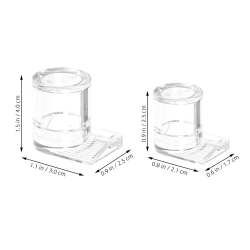 2St Transparent Akryl Myrmat För Vattenmatare 1