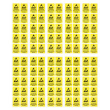 100Pcs Varningsetiketter Hög Adhäsion Antistatiska För Elapparater
