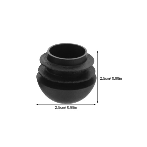 100Pcs Stolsbenstop: 25 Mm Plastslutstop För Metallrör 1