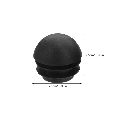 100Pcs Stolsbenstop: 25 Mm Plastslutstop För Metallrör 2