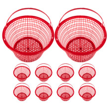 Plastfruktkorg Hålrig Bärkorg Jordgubbsskål Grönsakshållare 10Pcs