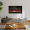 Living And Home 33inch Recessed Electric Fireplace with Remote Control 2