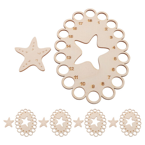 5Pcs Sygarnsorganizer Med Hål För DIY- Beige